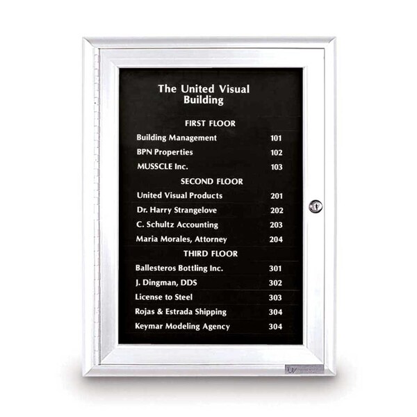 Outdoor Enclosed Combo Board, 72"x36", Satin Frame/Black & Buff